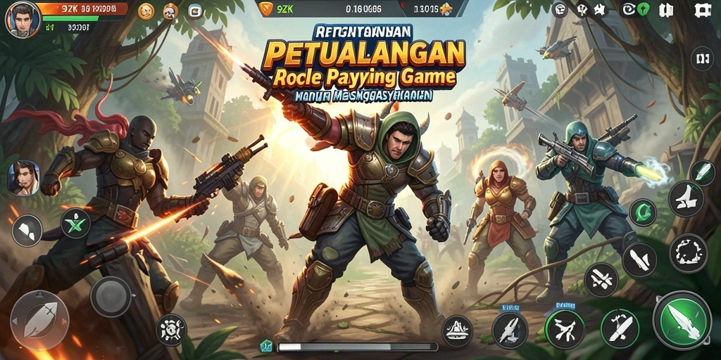 Tampilan gameplay menegangkan di dalam 9ZK dengan aksi seru.