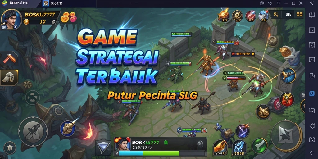Gameplay menarik BOSKU777 dengan strategi dan pertempuran yang mendebarkan.