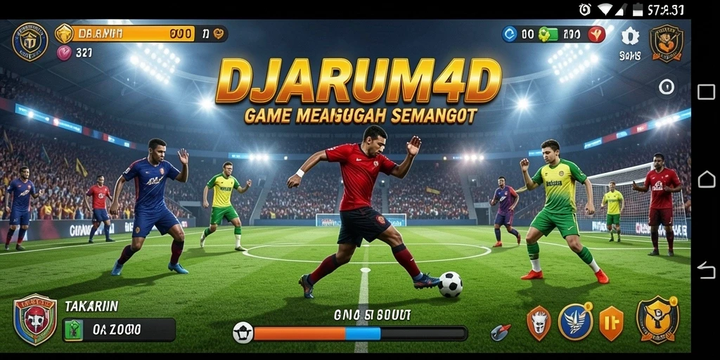 Screenshot gameplay DJARUM4D yang menunjukkan aksi olahraga mendebarkan.