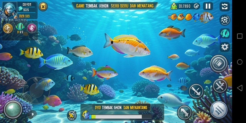 Gameplay seru Tembak Ikan di DY01 dengan grafis menawan.