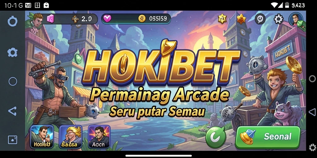 Gameplay HOKIBET menampilkan momen-momen seru dalam permainan Arcade.