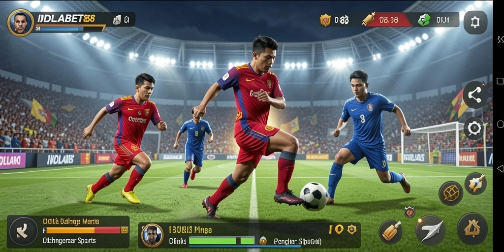 Tampilan gameplay menarik dalam IDOLABET88 dengan fitur olahraga.
