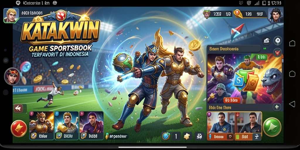 Tampilan gameplay menarik dari aplikasi KATAKWIN Sportsbook.