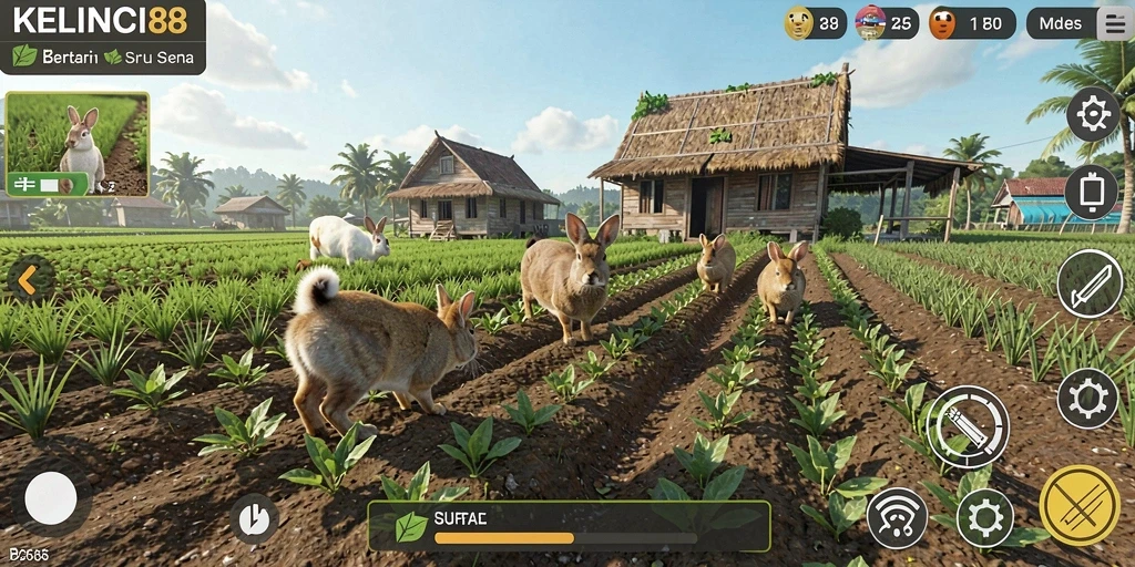 Tampilan gameplay KELINCI88 yang seru dan interaktif.