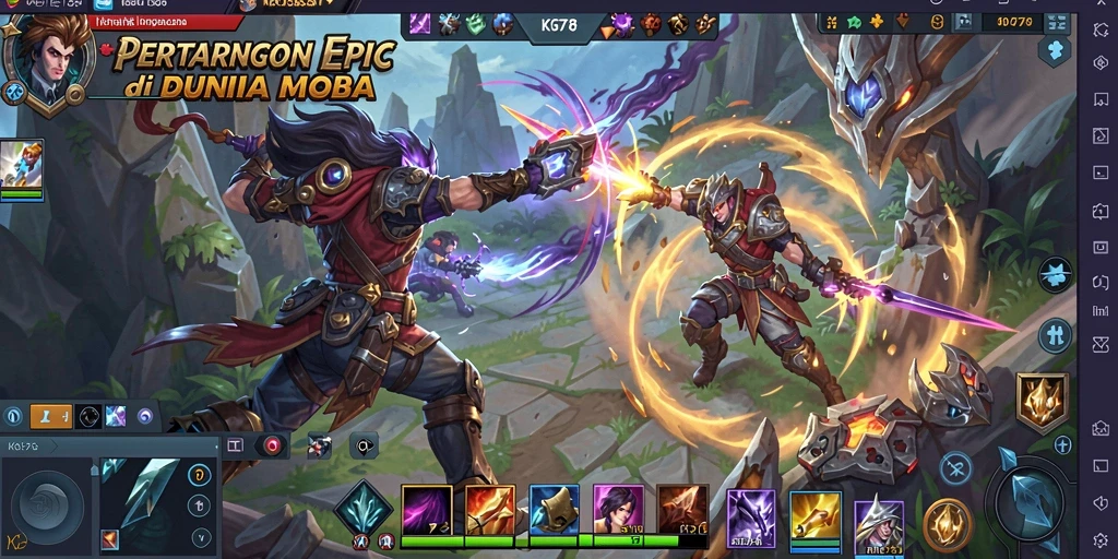 Tangkapan layar dari gameplay seru KG778 dalam pertarungan tim.