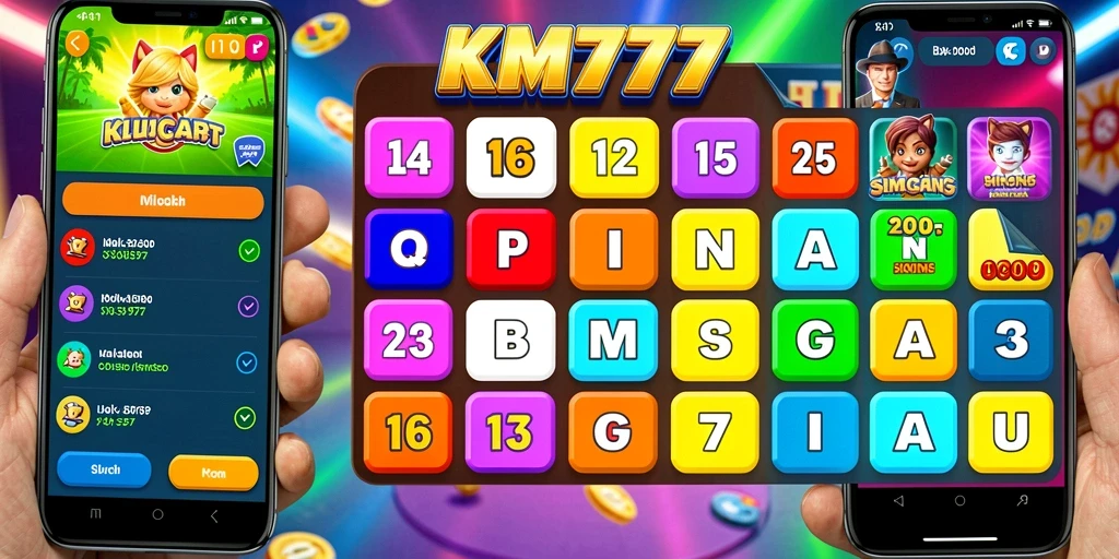 Tampilan gameplay seru dari aplikasi Bingo KM777.