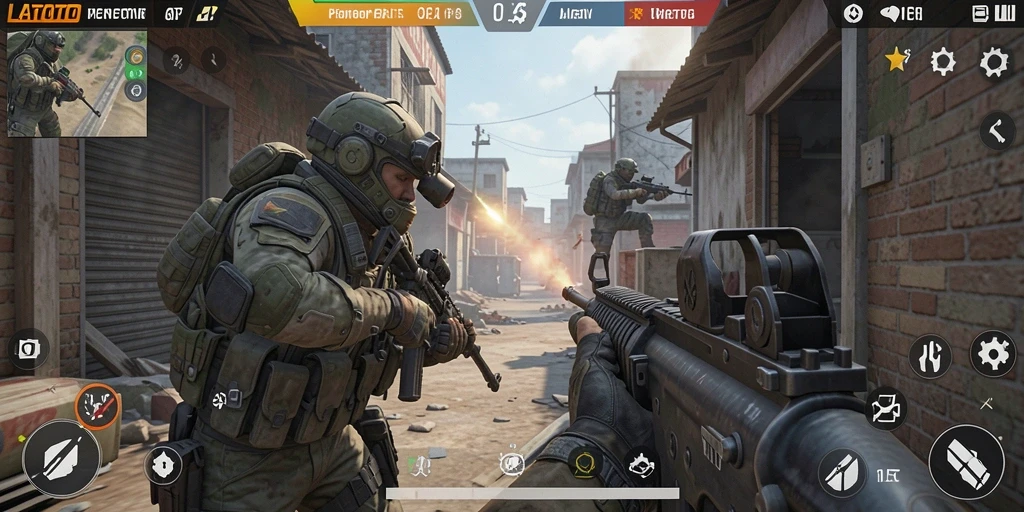 Tampilan gameplay <strong>LATOTO</strong> yang intens dan mendebarkan di dalam pertempuran.