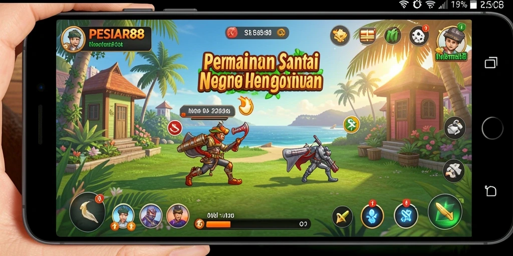Screenshot menunjukkan gameplay PESIAR88 yang menarik dan penuh warna.