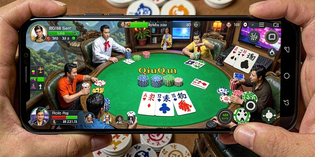 Tampilan menarik dari gameplay QiuQiu RDI88 saat dimainkan.