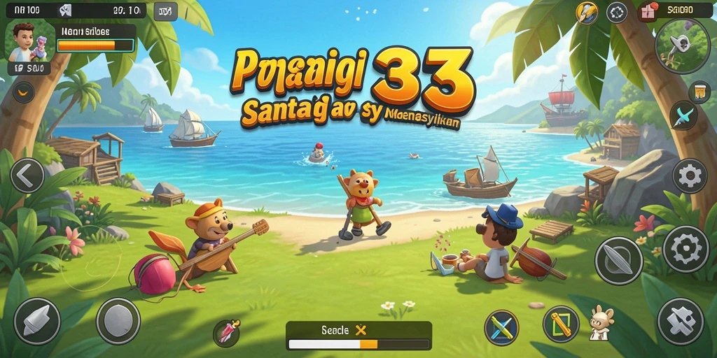 Screenshot utama RR33 menampilkan gameplay menarik dan penuh warna.