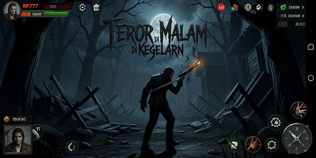 Gameplay RR777 yang menegangkan dengan suasana Horror yang mencekam.