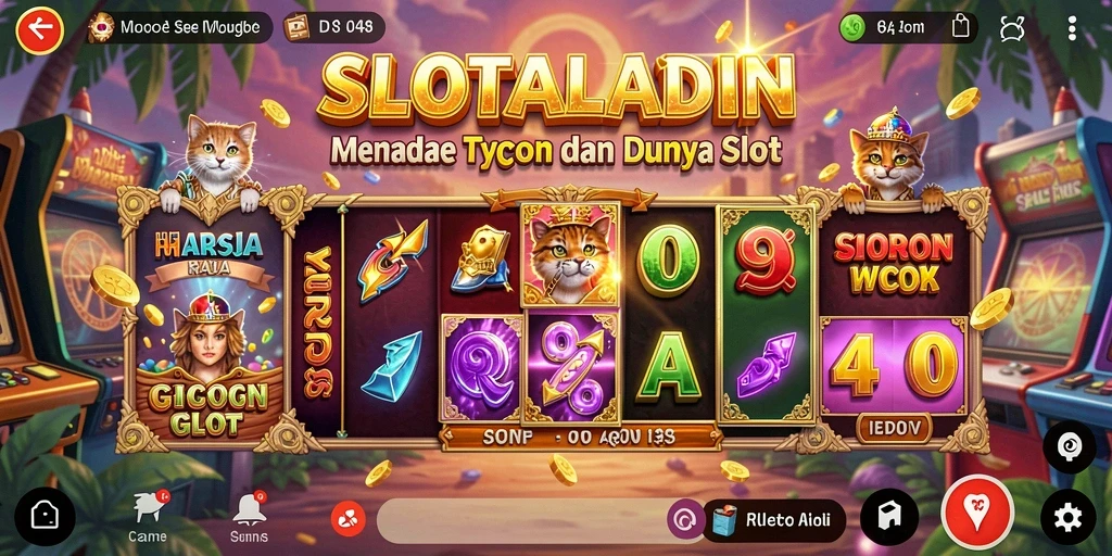 Tampilan gameplay SLOTALADIN yang menarik dan interaktif.