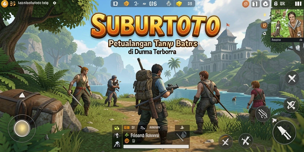 Gameplay SUBURTOTO menunjukkan eksplorasi dunia yang luas.