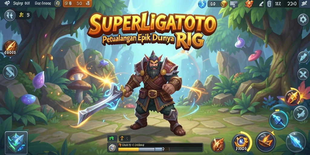Tampilan gameplay intens dan mendebarkan dari SUPERLIGATOTO.