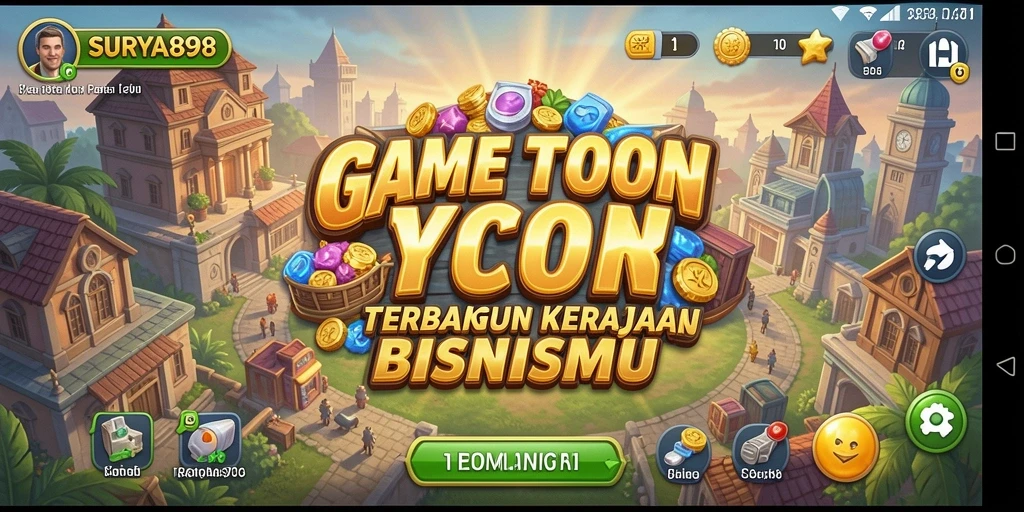 Gambar gameplay <strong>SURYA898</strong> menunjukkan momen seru dalam membangun bisnis.
