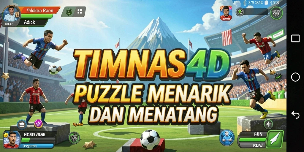 Tampilan seru gameplay puzzle di TIMNAS4D.