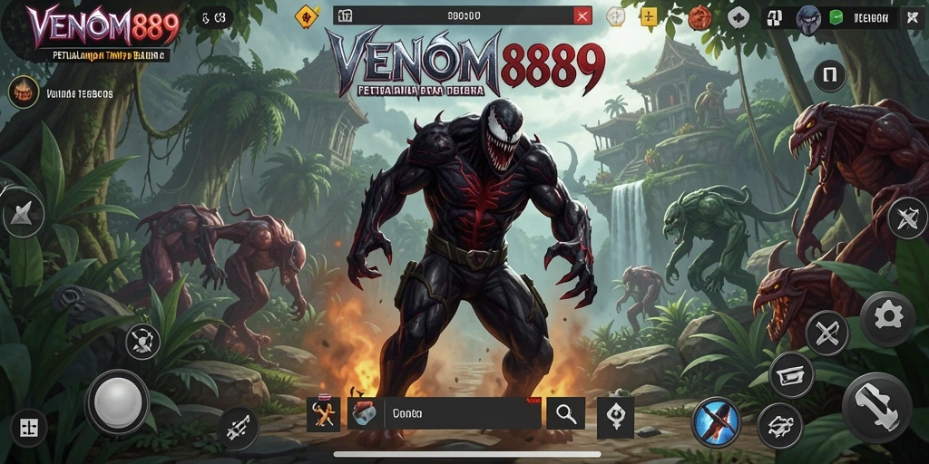 Tampilan gameplay VENOM889 yang menarik di dunia terbuka.