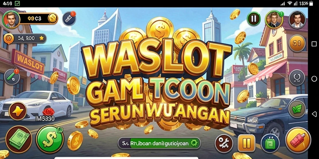Screenshot utama WASLOT menampilkan gameplay Tycoon yang seru dan menarik.