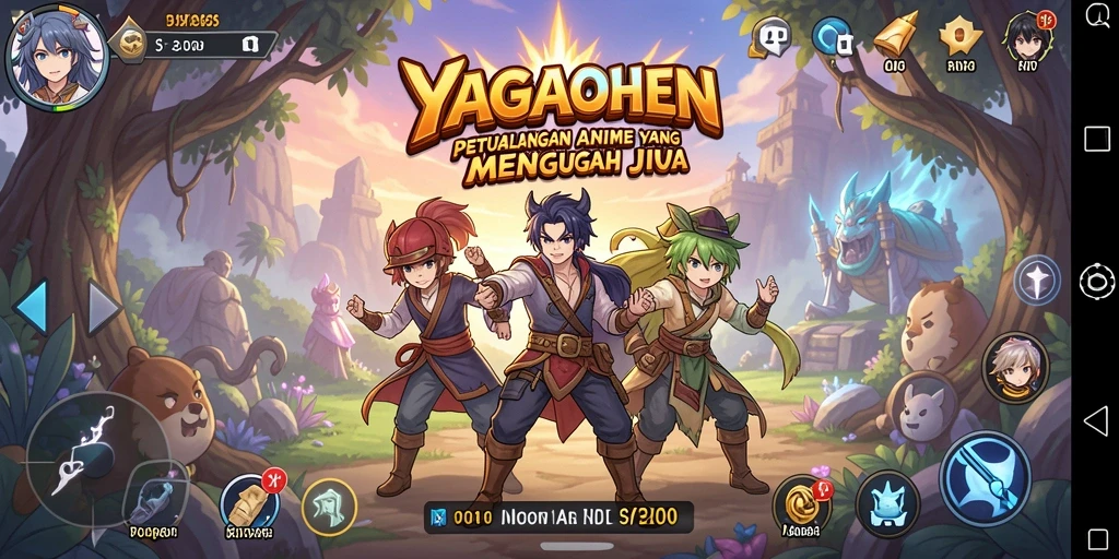Screenshot YAGAOHEN menampilkan aksi seru dalam permainan Anime.